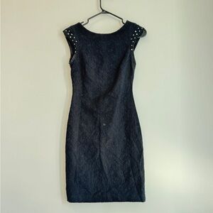 Zara Black Studded Mini Dress